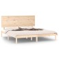 vidaXL Estructura de cama madera maciza 150x200 cm