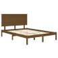 vidaXL Estructura de cama madera maciza de pino marrón miel 120x200 cm