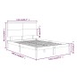 vidaXL Estructura de cama madera maciza de pino 140x200 cm vidaXL Estructura de cama madera maciza de pino 140x200 cm