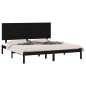 vidaXL Estructura de cama de madera maciza de pino negro 160x200 cm