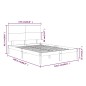 vidaXL Estructura de cama madera maciza de pino 120x200 cm