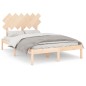 vidaXL Estructura de cama doble madera maciza 135x190 cm vidaXL Estructura de cama doble madera maciza 135x190 cm