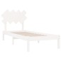 vidaXL Estructura de cama individual madera maciza blanco 90x190 cm vidaXL Estructura de cama individual madera maciza blanco 90x190 cm