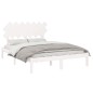 vidaXL Estructura de cama madera maciza blanco 140x200 cm vidaXL Estructura de cama madera maciza blanco 140x200 cm