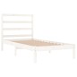 vidaXL Estructura de cama madera maciza de pino blanca 90x200 cm