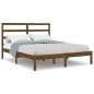 vidaXL Estructura de cama madera maciza de pino marrón miel 120x200 cm vidaXL Estructura de cama madera maciza de pino marrón miel 120x200 cm