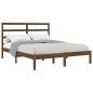 vidaXL Estructura de cama madera maciza de pino marrón miel 120x200 cm vidaXL Estructura de cama madera maciza de pino marrón miel 120x200 cm