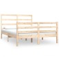 vidaXL Estructura de cama madera maciza de pino 140x190 cm vidaXL Estructura de cama madera maciza de pino 140x190 cm