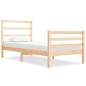 vidaXL Estructura de cama madera maciza de pino 90x190 cm vidaXL Estructura de cama madera maciza de pino 90x190 cm