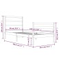 vidaXL Estructura de cama madera maciza de pino 90x190 cm vidaXL Estructura de cama madera maciza de pino 90x190 cm
