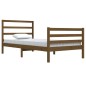 vidaXL Estructura de cama madera maciza pino marrón miel 100x200 cm