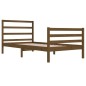 vidaXL Estructura de cama madera maciza pino marrón miel 100x200 cm