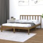 vidaXL Estructura de cama madera de pino marrón miel 150x200 cm vidaXL Estructura de cama madera de pino marrón miel 150x200 cm