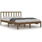 vidaXL Estructura de cama madera de pino marrón miel 150x200 cm vidaXL Estructura de cama madera de pino marrón miel 150x200 cm
