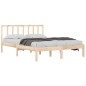 vidaXL Estructura de cama de madera maciza de pino 140x190 cm