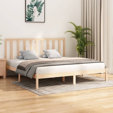 vidaXL Estructura de cama madera maciza de pino 180x200 cm