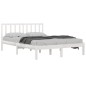 vidaXL Estructura de cama madera maciza de pino blanca 180x200 cm vidaXL Estructura de cama madera maciza de pino blanca 180x200 cm