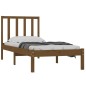 vidaXL Estructura de cama madera maciza pino marrón miel 100x200 cm