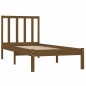 vidaXL Estructura de cama madera maciza pino marrón miel 100x200 cm
