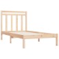 vidaXL Estructura de cama madera maciza 75x190 cm
