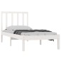 vidaXL Estructura de cama madera maciza individual blanco 90x190 cm vidaXL Estructura de cama madera maciza individual blanco 90x190 cm