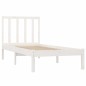 vidaXL Estructura de cama madera maciza individual blanco 90x190 cm vidaXL Estructura de cama madera maciza individual blanco 90x190 cm
