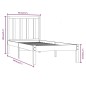 vidaXL Estructura de cama madera maciza individual blanco 90x190 cm vidaXL Estructura de cama madera maciza individual blanco 90x190 cm