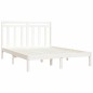 vidaXL Estructura de cama madera maciza de pino blanca 120x200 cm vidaXL Estructura de cama madera maciza de pino blanca 120x200 cm