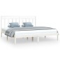 vidaXL Estructura de cama madera maciza blanco 200x200 cm