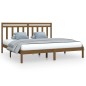 vidaXL Estructura de cama madera maciza de pino marrón miel 200x200 cm vidaXL Estructura de cama madera maciza de pino marrón miel 200x200 cm