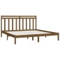 vidaXL Estructura de cama madera maciza de pino marrón miel 200x200 cm vidaXL Estructura de cama madera maciza de pino marrón miel 200x200 cm