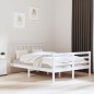 vidaXL Estructura cama madera maciza doble pequeña blanco 120x190 cm vidaXL Estructura cama madera maciza doble pequeña blanco 120x190 cm