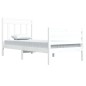 vidaXL Estructura de cama madera maciza blanco 90x200 cm vidaXL Estructura de cama madera maciza blanco 90x200 cm