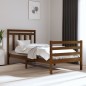 vidaXL Estructura de cama madera maciza marrón miel 90x200 cm vidaXL Estructura de cama madera maciza marrón miel 90x200 cm