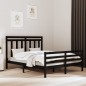 vidaXL Estructura de cama de madera maciza de pino negra 160x200 cm vidaXL Estructura de cama de madera maciza de pino negra 160x200 cm