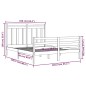vidaXL Estructura de cama de madera maciza de pino negra 160x200 cm vidaXL Estructura de cama de madera maciza de pino negra 160x200 cm