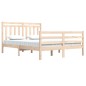 vidaXL Estructura de cama madera maciza 140x200 cm