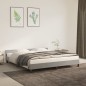 vidaXL Estructura de cama con cabecero terciopelo gris claro 180x200cm vidaXL Estructura de cama con cabecero terciopelo gris claro 180x200cm