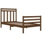 vidaXL Estructura de cama madera maciza marrón miel 100x200 cm vidaXL Estructura de cama madera maciza marrón miel 100x200 cm
