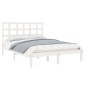 vidaXL Estructura de cama madera maciza blanco 200x200 cm vidaXL Estructura de cama madera maciza blanco 200x200 cm