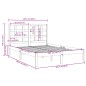 vidaXL Estructura de cama madera maciza blanco 200x200 cm vidaXL Estructura de cama madera maciza blanco 200x200 cm