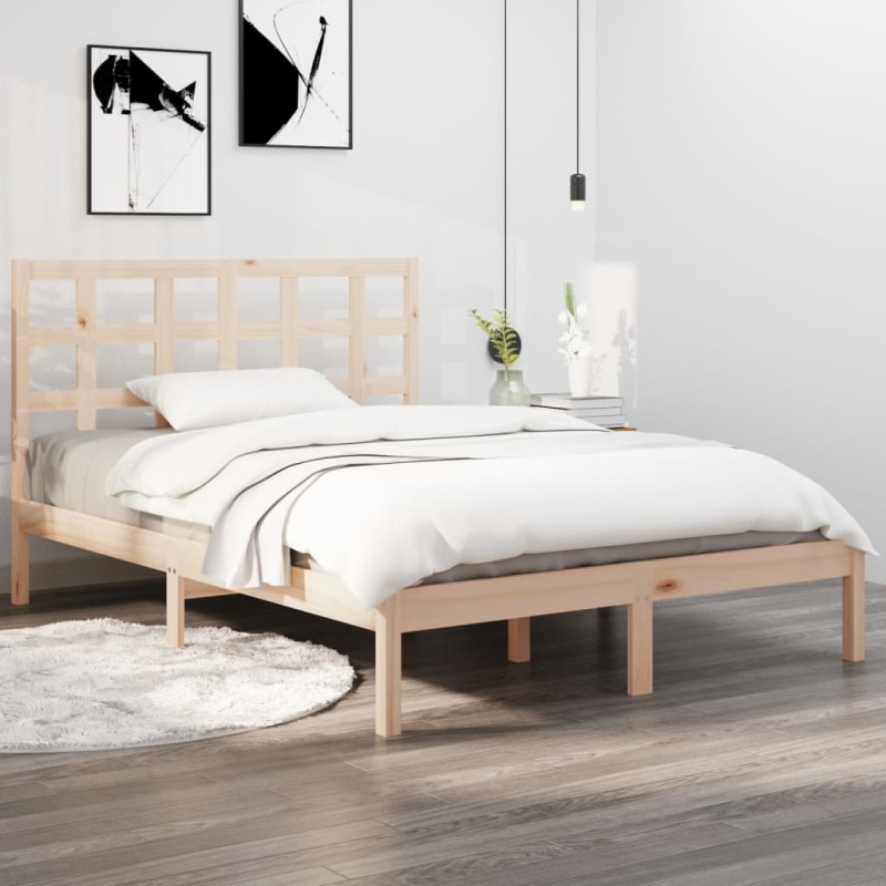 vidaXL Estructura de cama madera maciza 180x200 cm vidaXL Estructura de cama madera maciza 180x200 cm