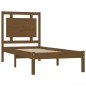 vidaXL Estructura de cama madera maciza marrón miel 100x200 cm vidaXL Estructura de cama madera maciza marrón miel 100x200 cm