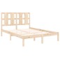 vidaXL Estructura de cama de matrimonio madera maciza 135x190 cm vidaXL Estructura de cama de matrimonio madera maciza 135x190 cm
