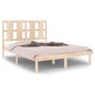 vidaXL Estructura de cama madera maciza de pino 140x190 cm