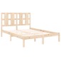 vidaXL Estructura de cama madera maciza de pino 140x190 cm