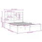 vidaXL Estructura de cama madera maciza de pino marrón miel 200x200 cm