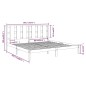 vidaXL Estructura de cama madera maciza negro Super King 180x200 cm