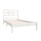 vidaXL Estructura de cama individual madera maciza blanco 90x190 cm vidaXL Estructura de cama individual madera maciza blanco 90x190 cm