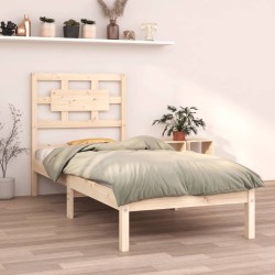 vidaXL Estructura de cama madera maciza 75x190 cm